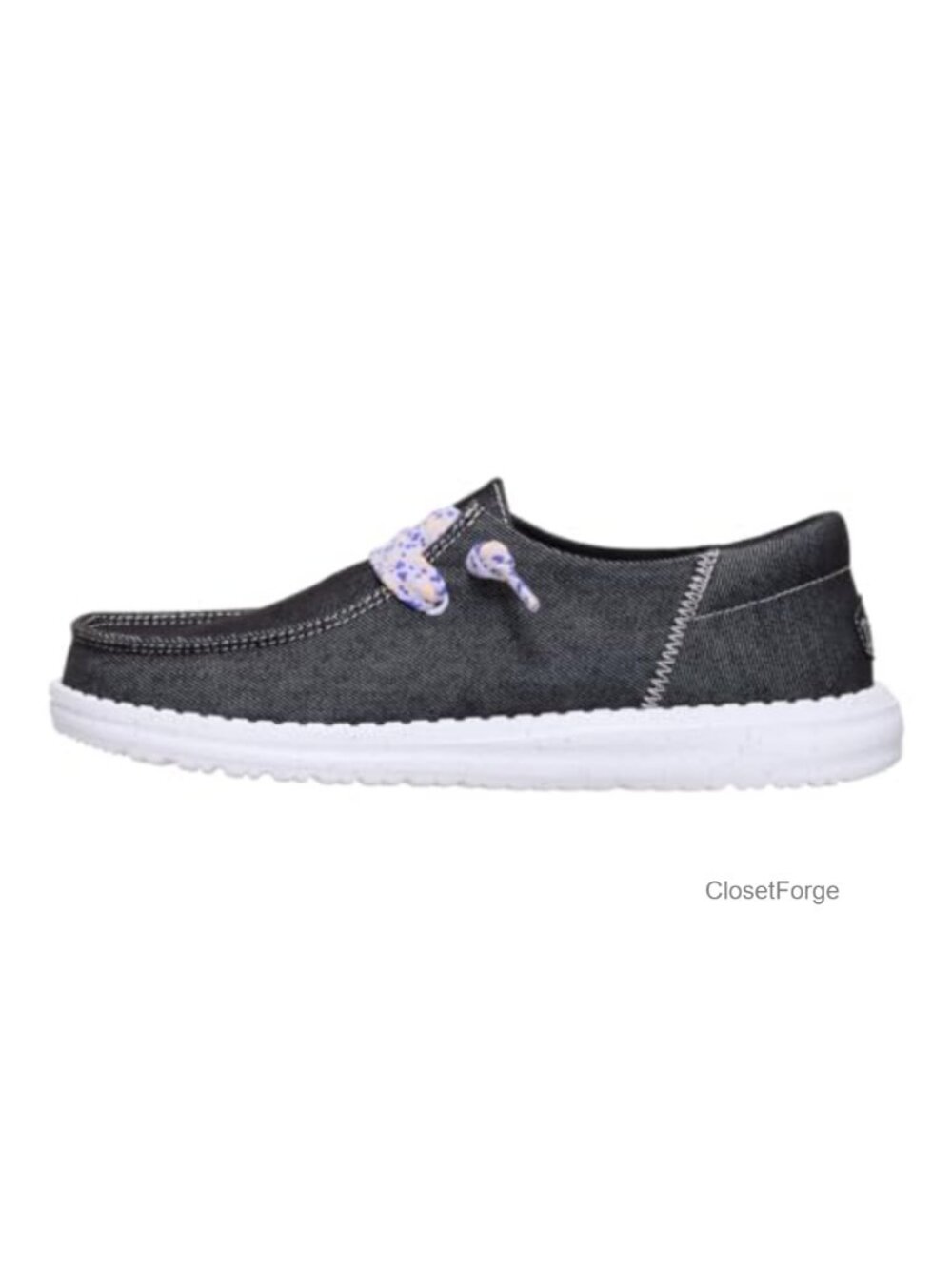 Women's Slip On Loafer Shoes - Easy Slip-On Walking Shoes with Stretch Laces